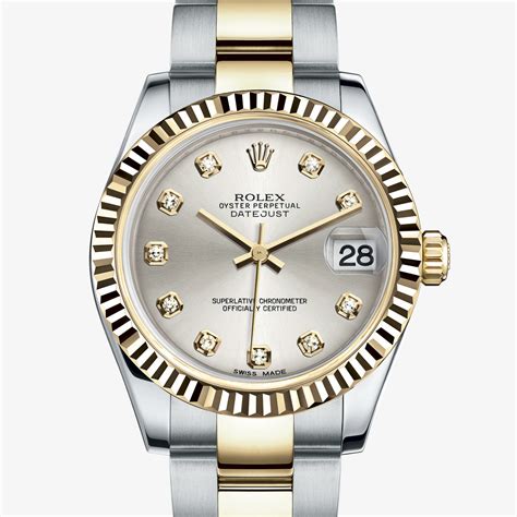 Rolex oyster perpetual Datejust oro e acciaio quadrante for 